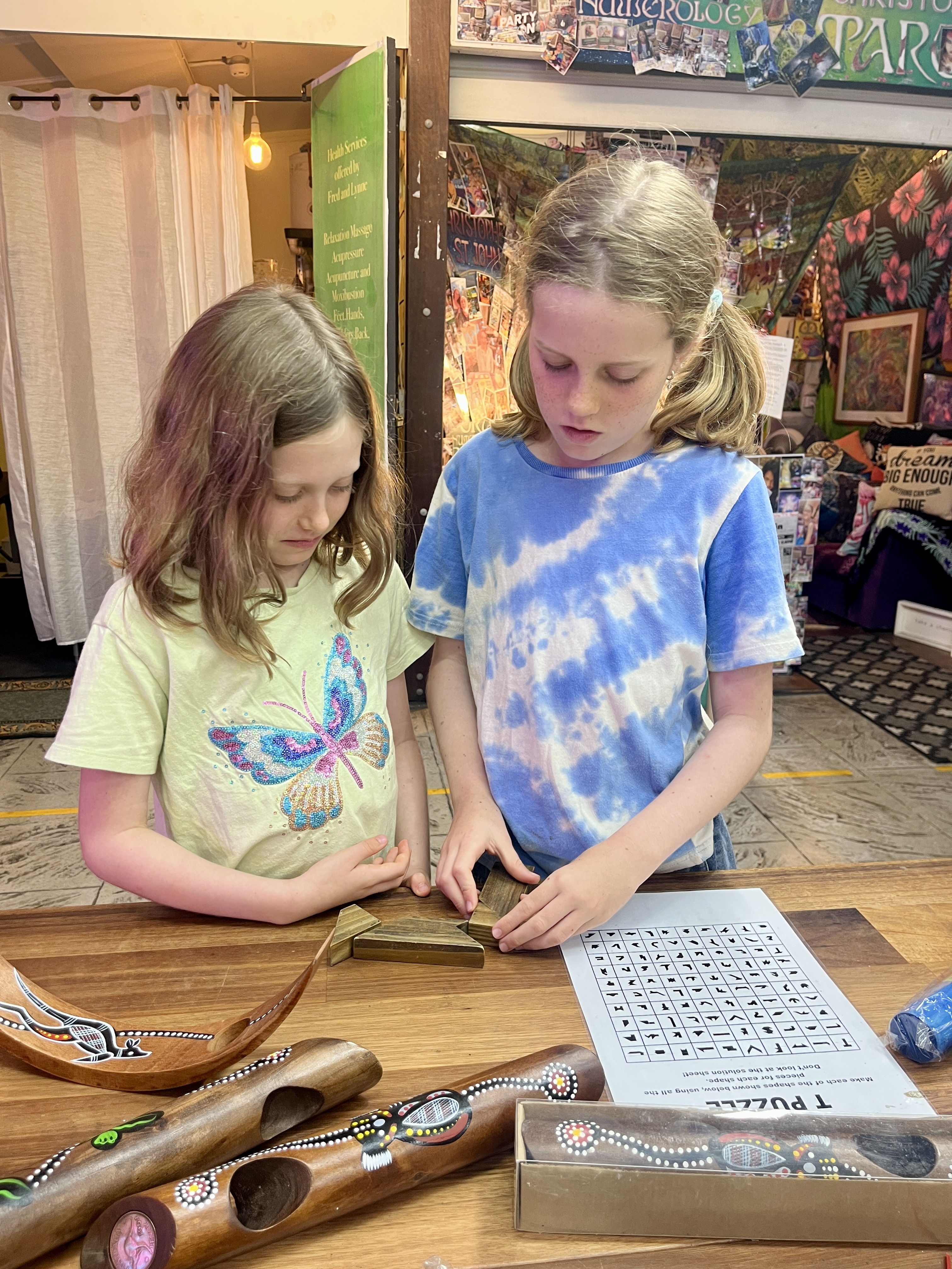 The girls loved exploring the Cairns Night Markets.