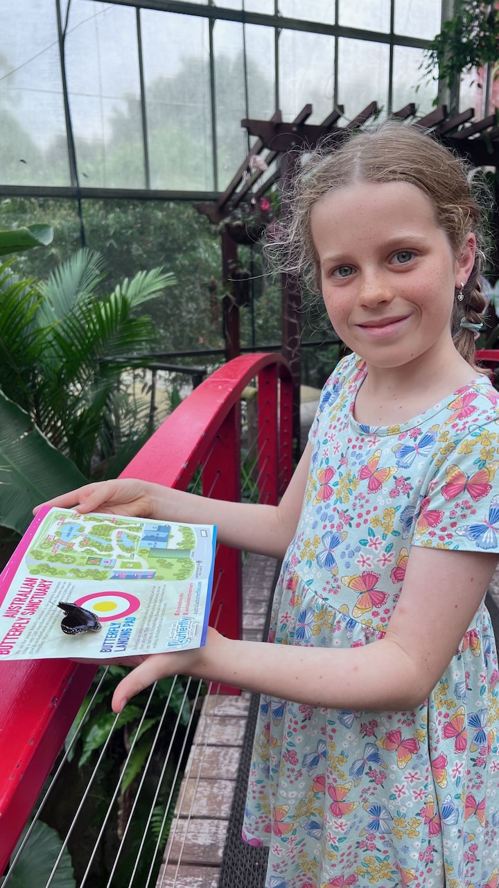 Kristina with a successful landing