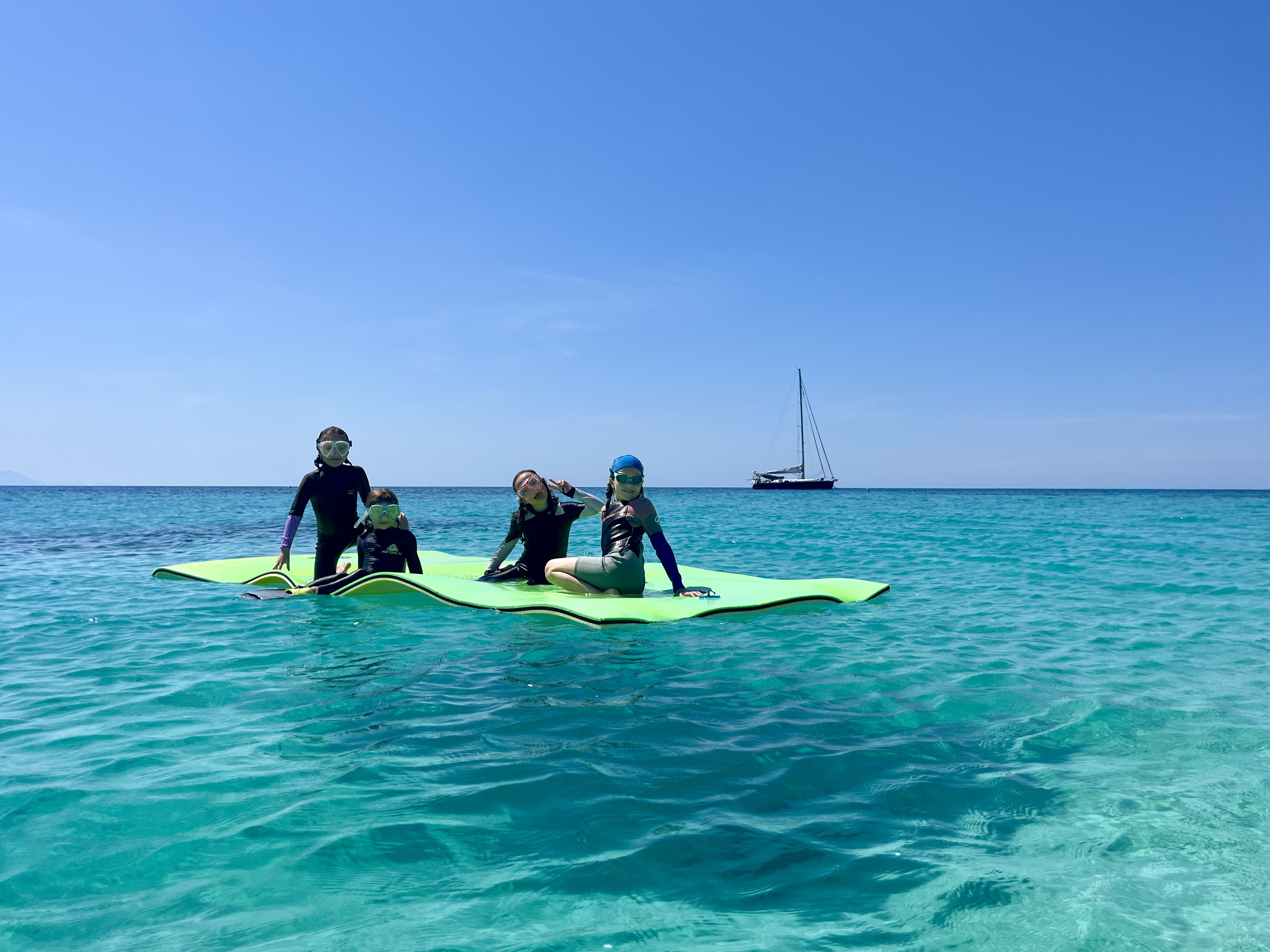 Kids having fun with other local kids