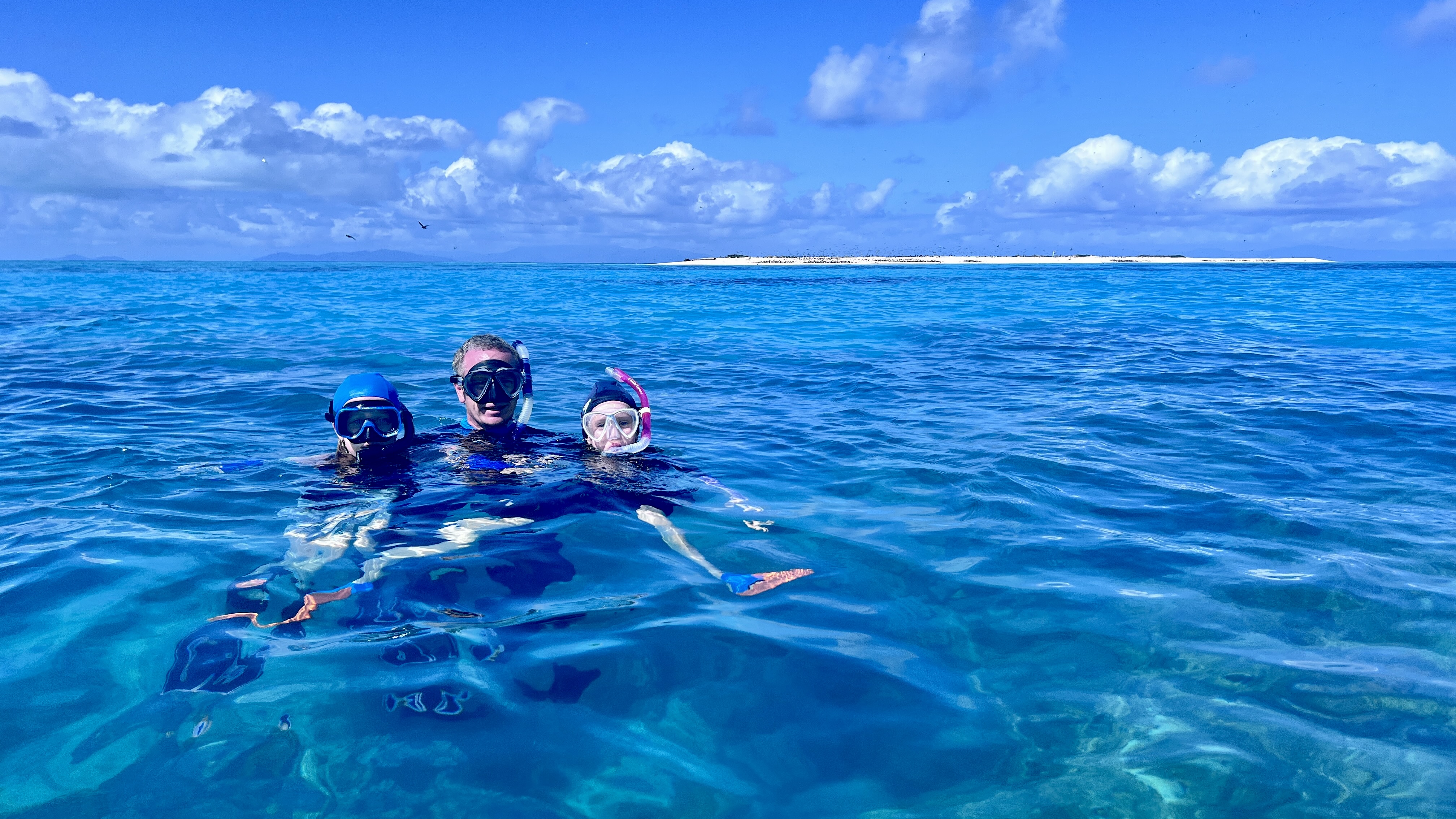The girls and I on the snorkel