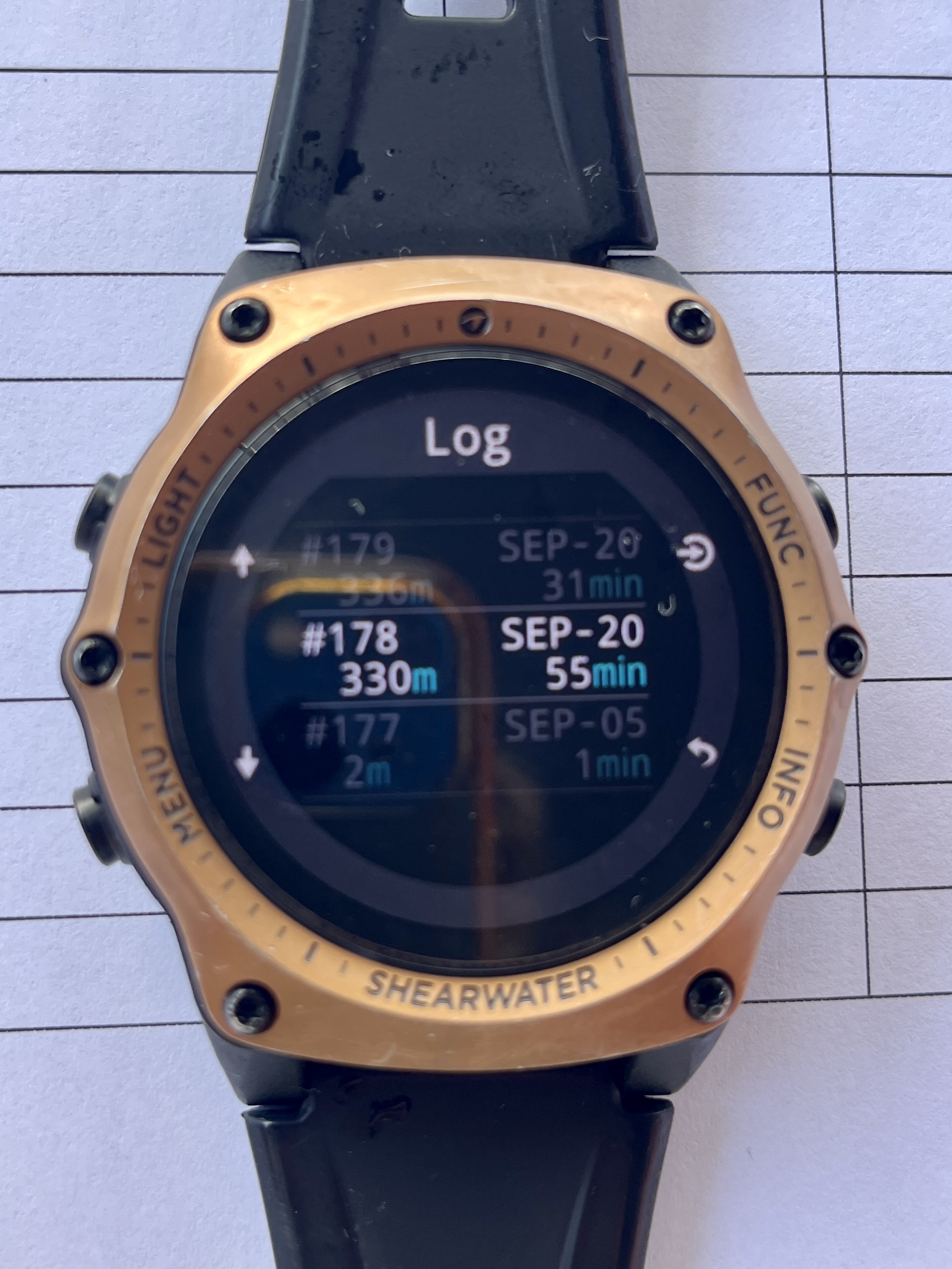 Kritie's 330m dive.. or a malfunction..