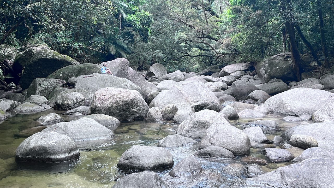 Kristina enjoying the view