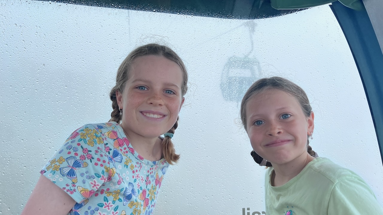 Visibility was down at the top