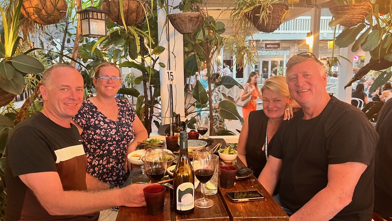 It's always a fun time hanging out with these two