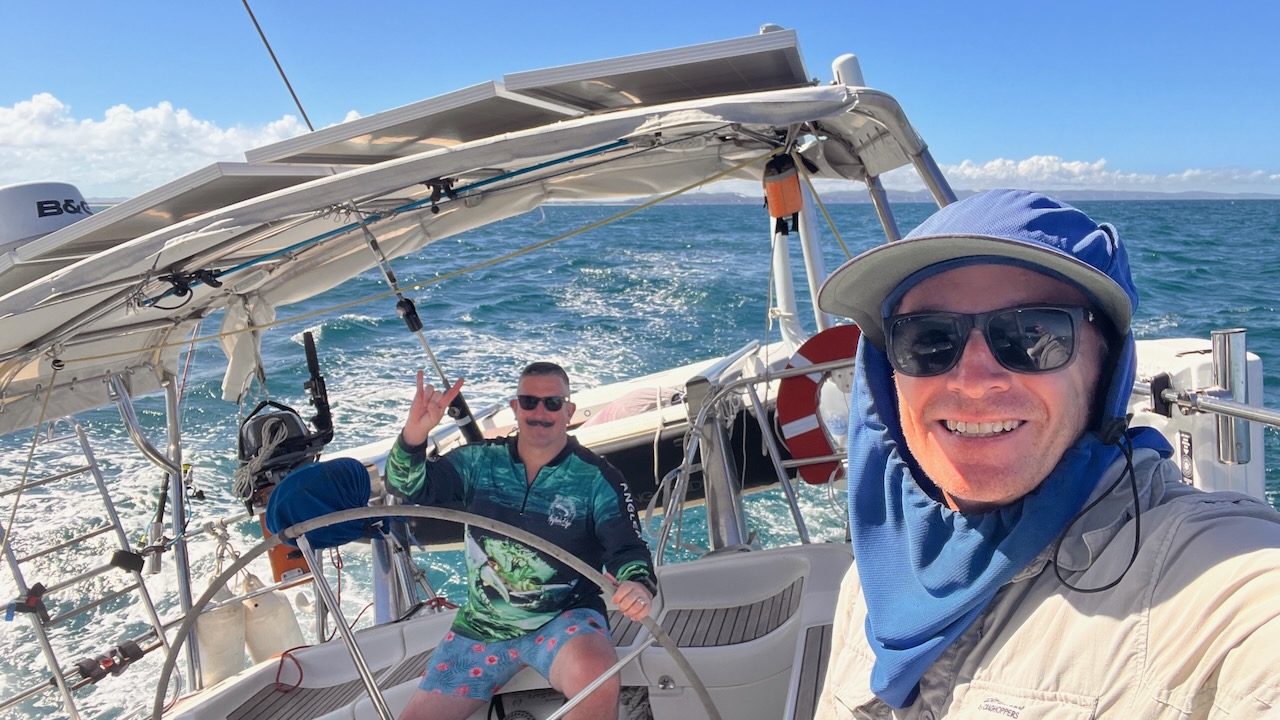 We had some great sailing going south